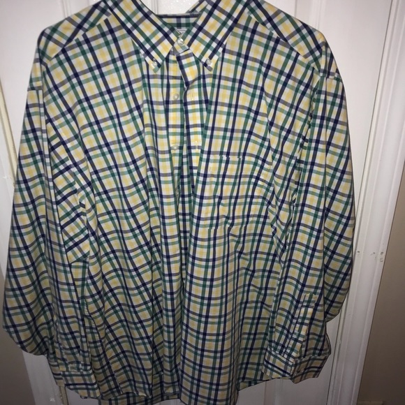 Yellow Navy and Green Izod Shirt - Picture 1 of 2